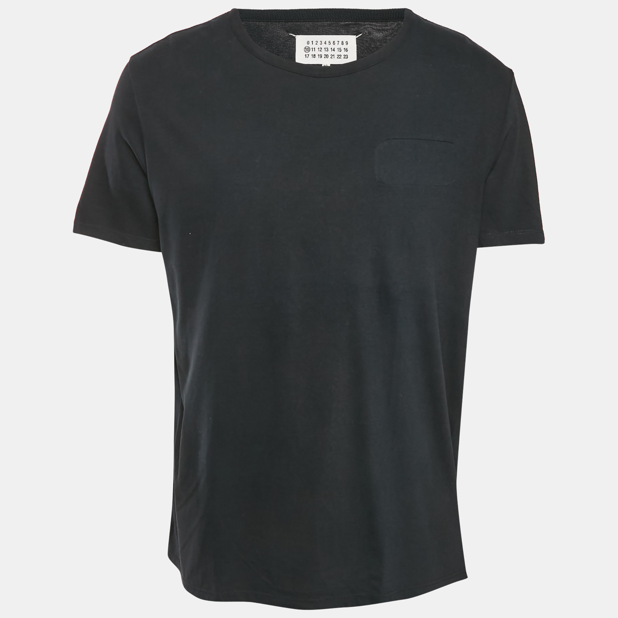 

Maison Martin Margiela Black Cotton Knit Crew Neck T-Shirt XL