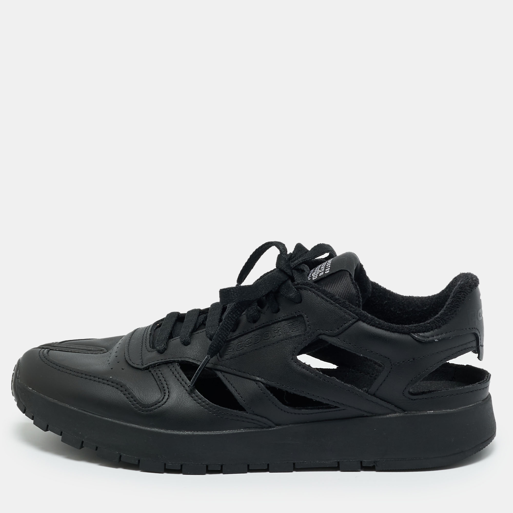 

Maison Martin Margiela x Reebok Black Leather Tabi Sneakers Size