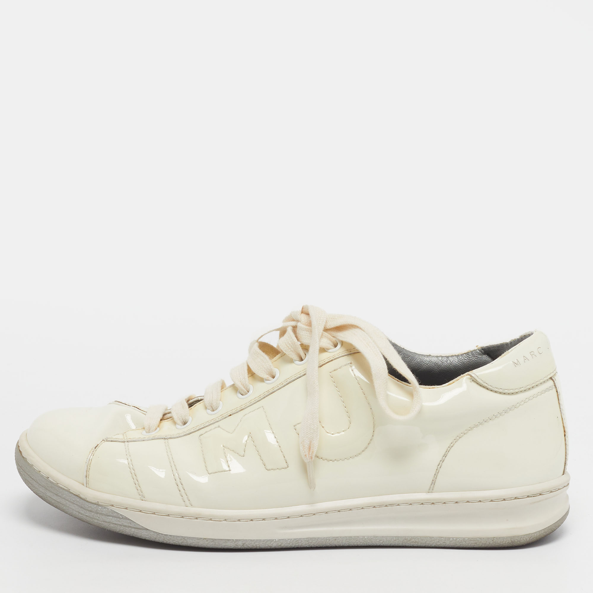 

Marc Jacobs Size 41 White Patent Leather Low Top Sneakers