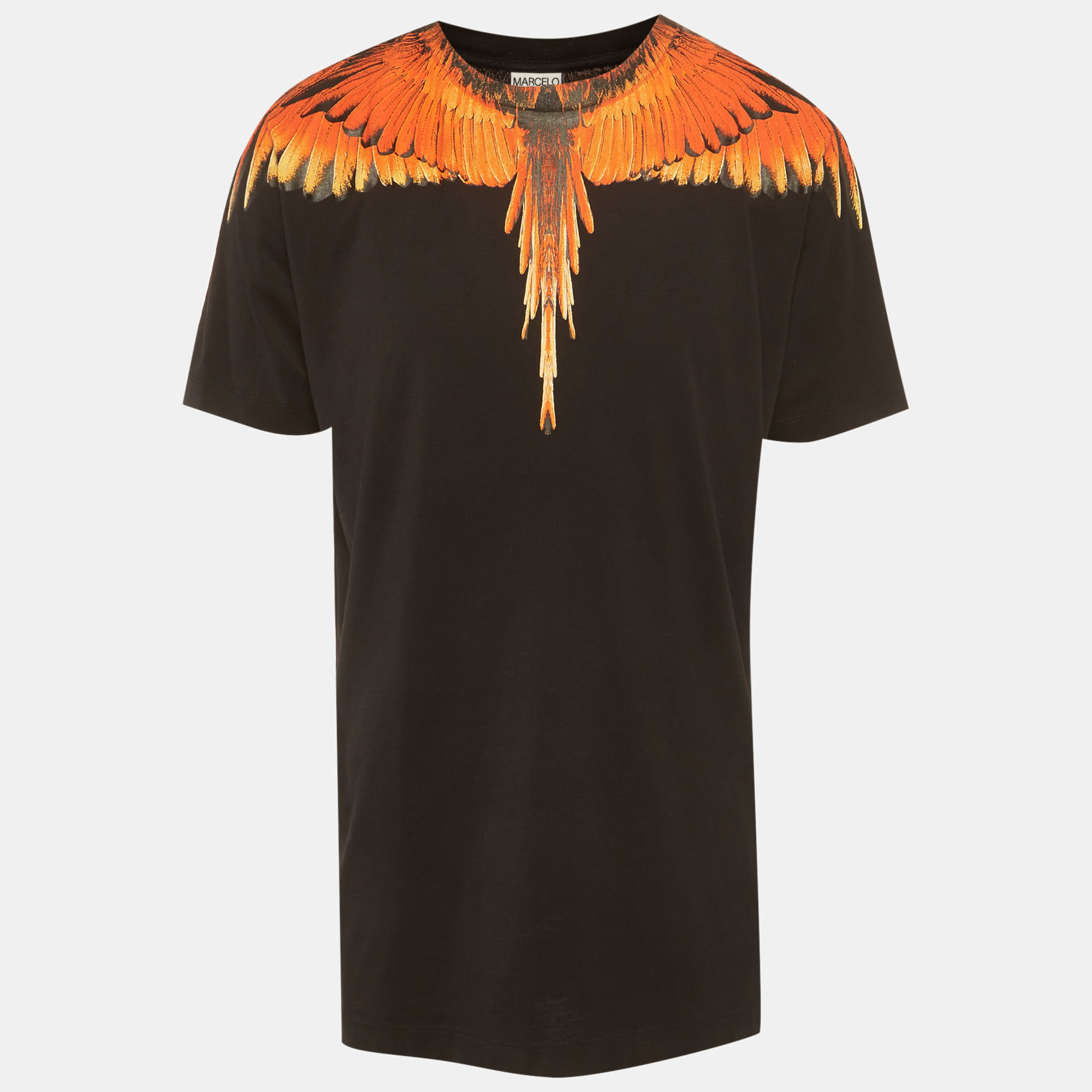 

Marcelo Burlon Black Icon Wings Print Cotton T-Shirt M