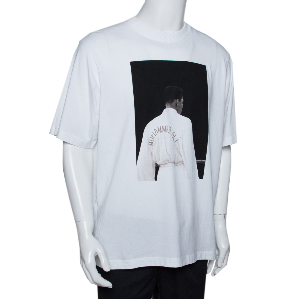 

Marcelo Burlon x Muhammad Ali White Graphic Print Cotton T-Shirt