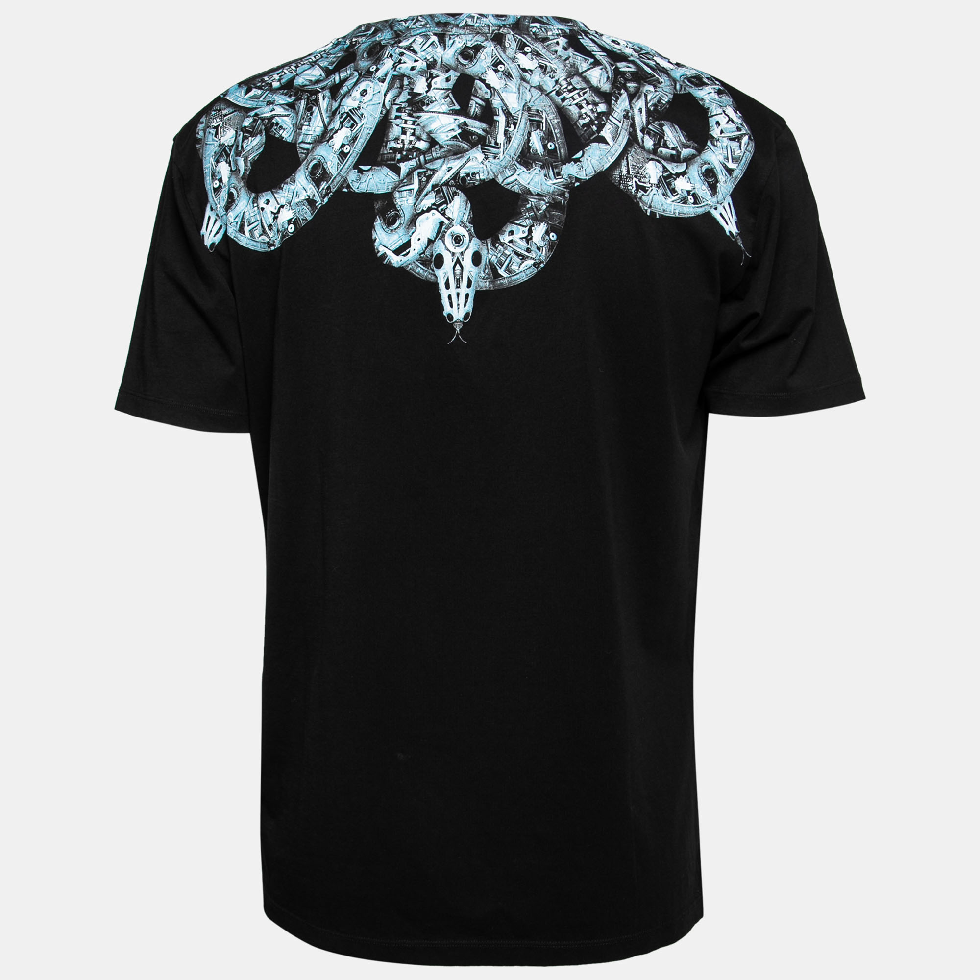 

Marcelo Burlon Black Snake Print Cotton T-Shirt