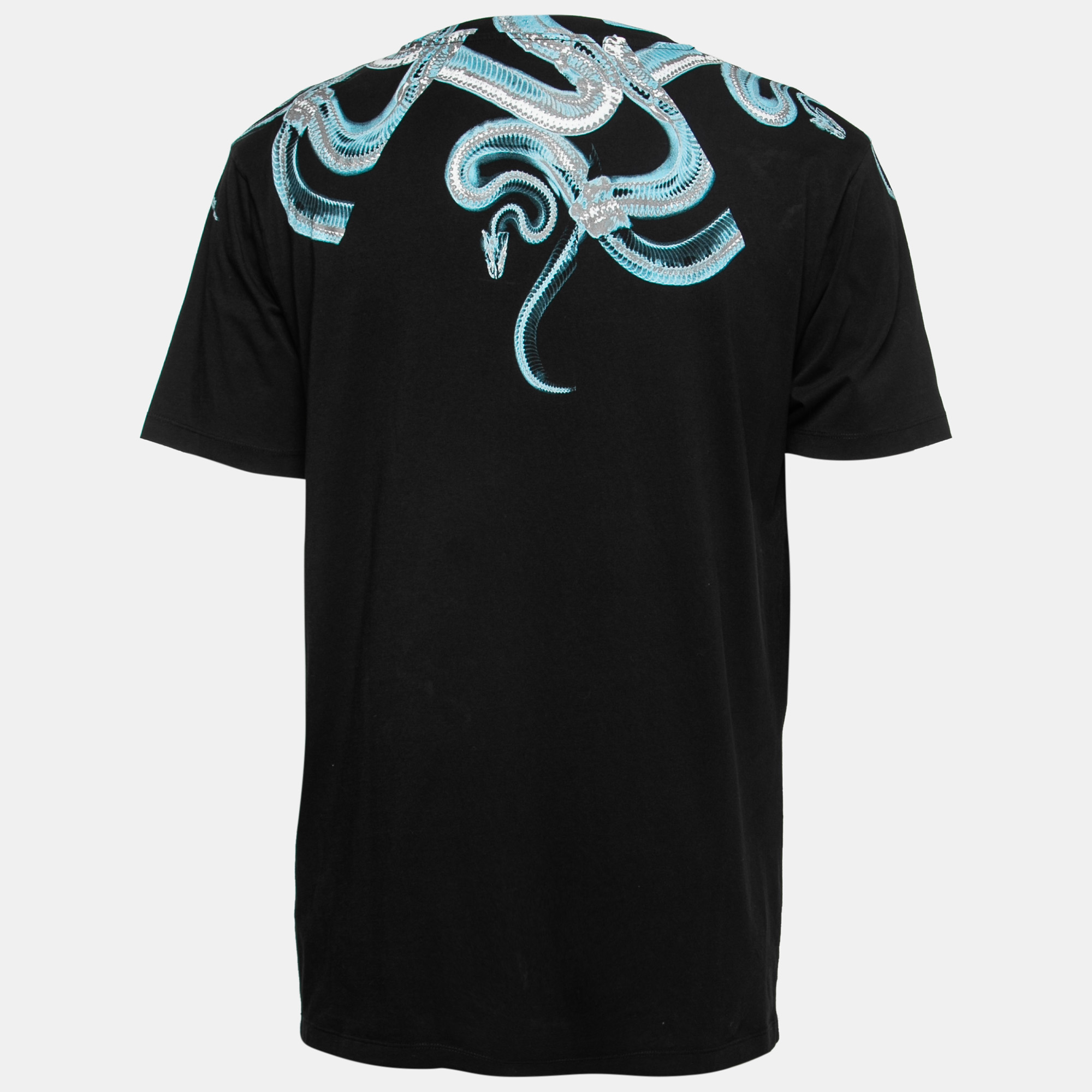 

Marcelo Burlon Black Dragon Print Cotton T-Shirt