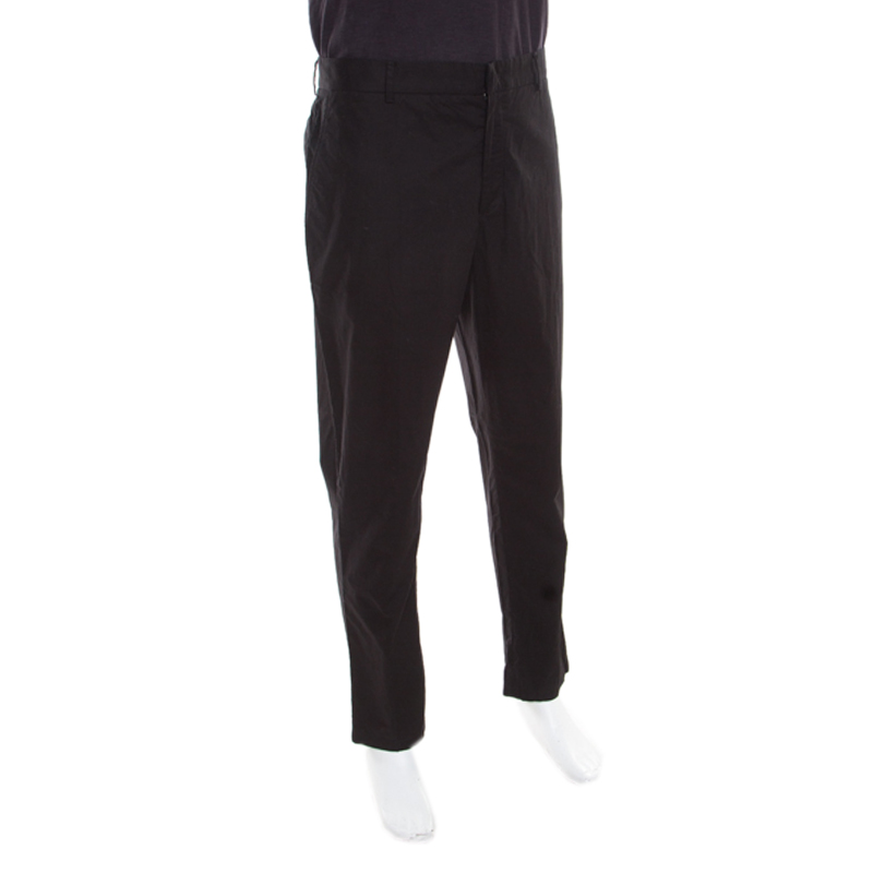 

McQ by Alexander McQueen Black Cotton Doherty Cropped Chinos