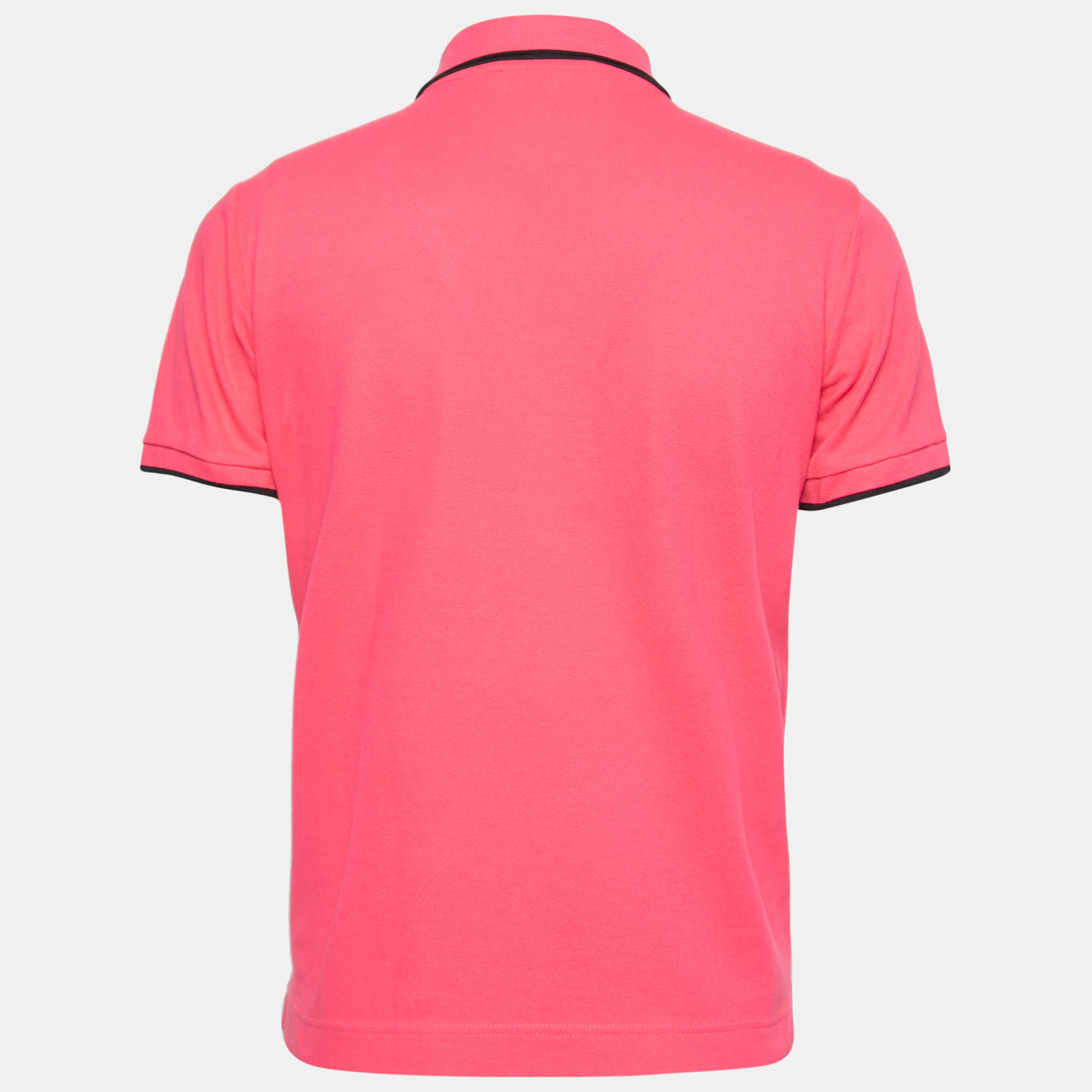 

McQ By Alexander McQueen Pink Cotton Pique Short Sleeve Polo T-Shirt