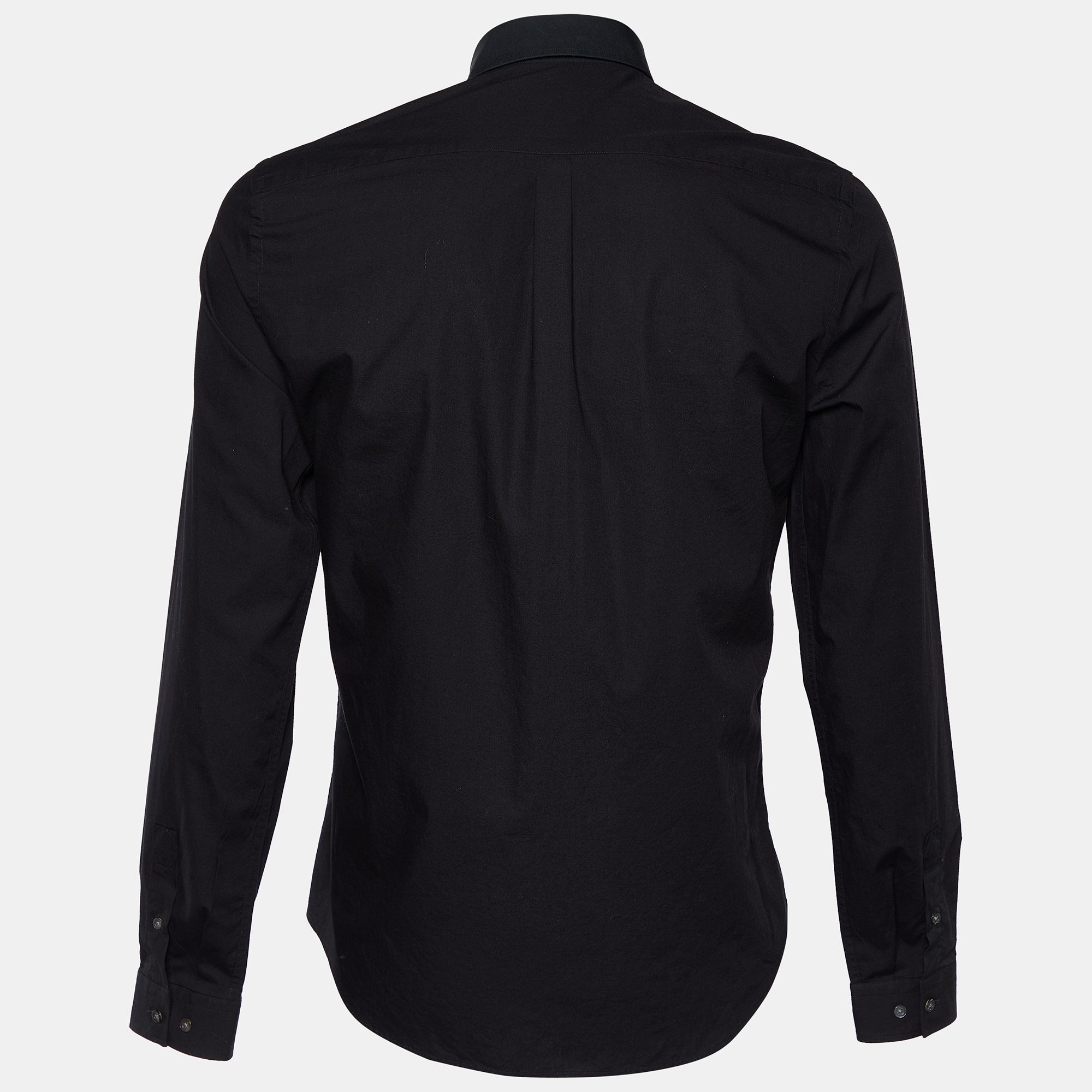 

McQ by Alexander McQueen Black Fire Printed Cotton Button Front Shirt