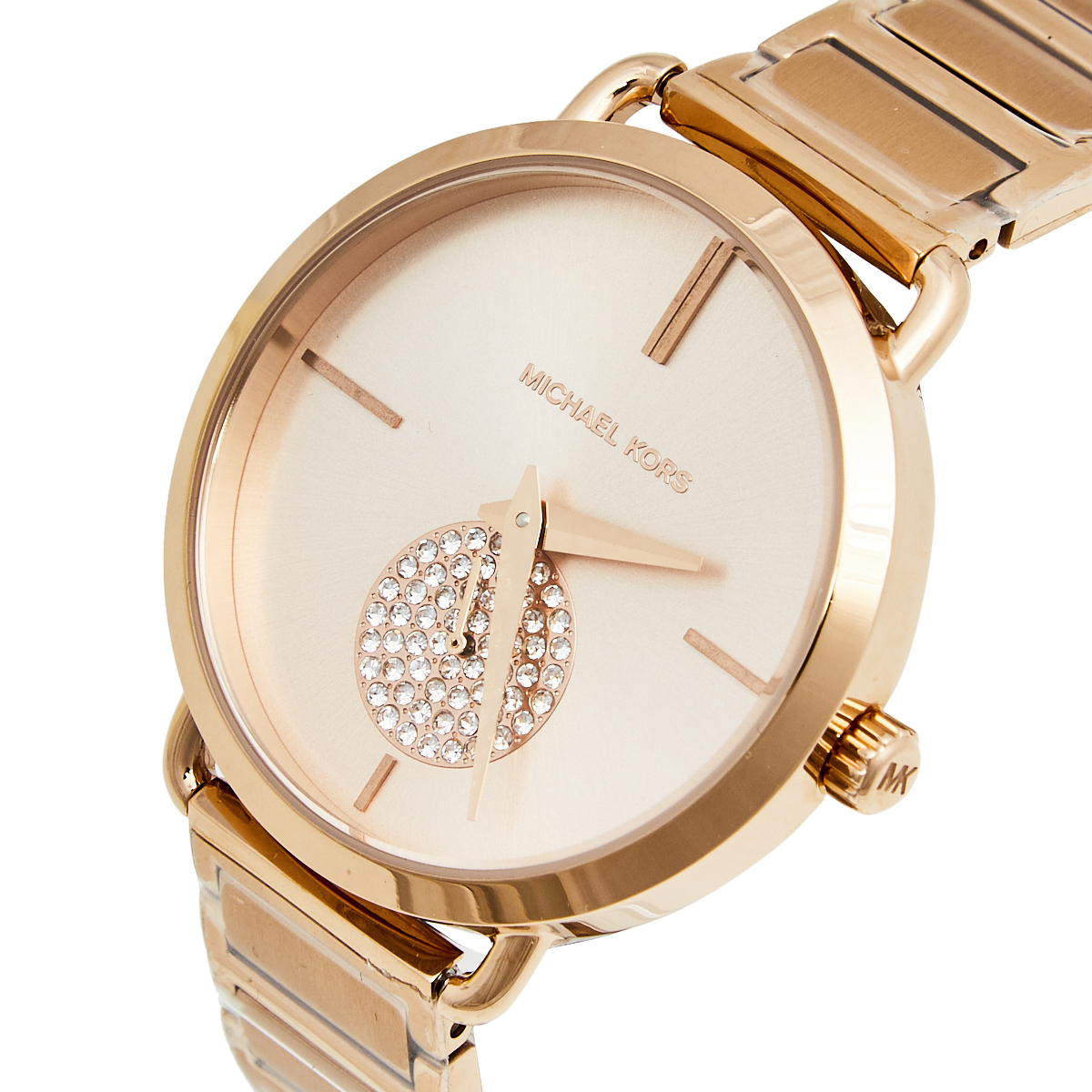 

Michael Kors Champagne Rose Gold Plated Stainless Steel Portia MK3640 Women's Wristwatch