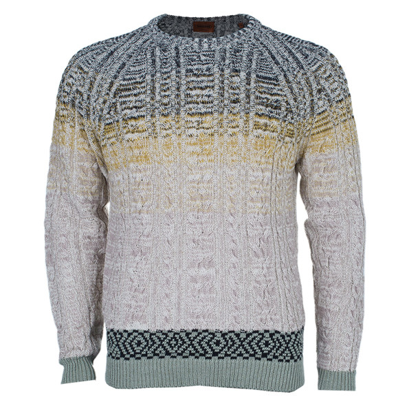 Missoni Men's Cable Knit Degrade Sweater M