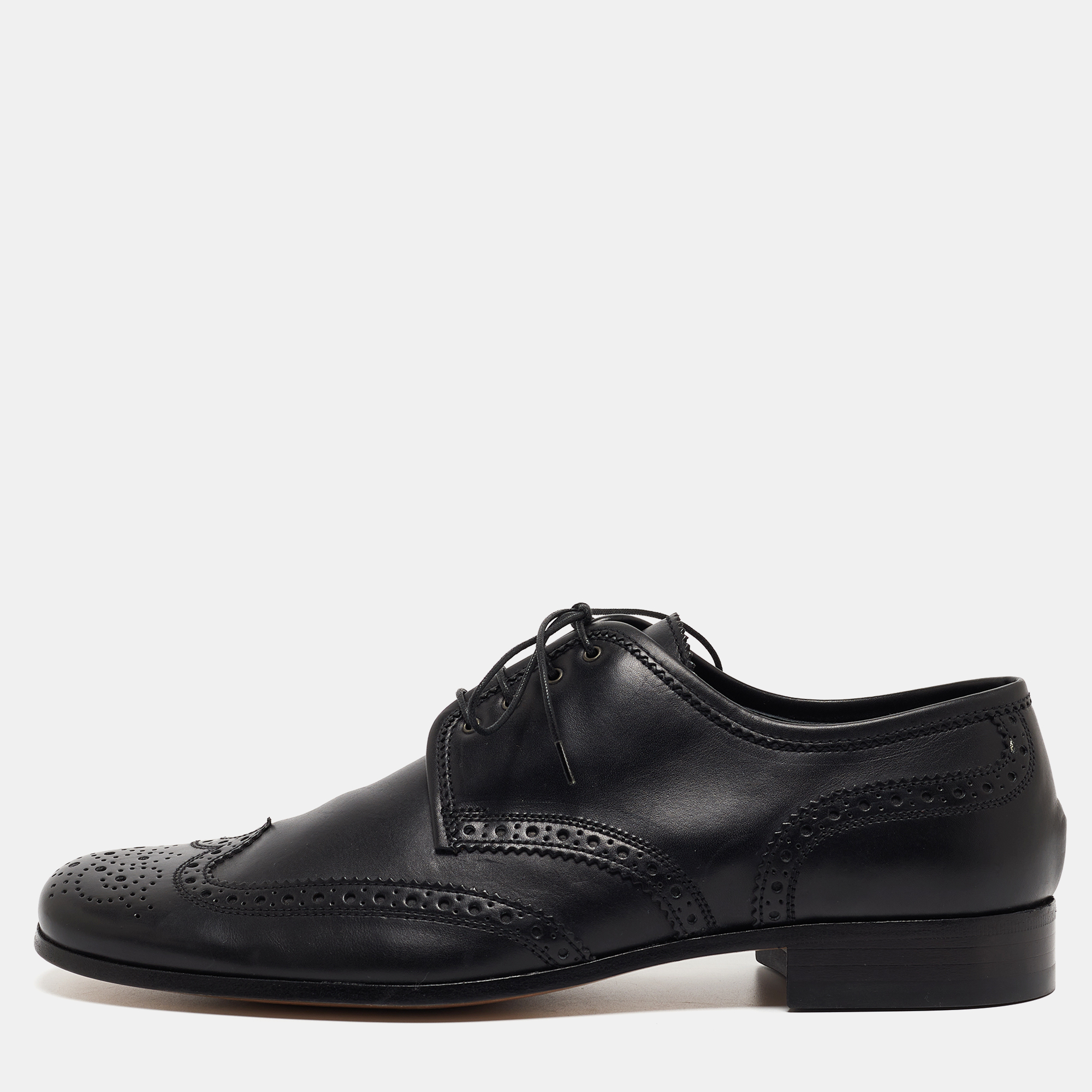 

Miu Miu Black Leather Lace Up Derby Size