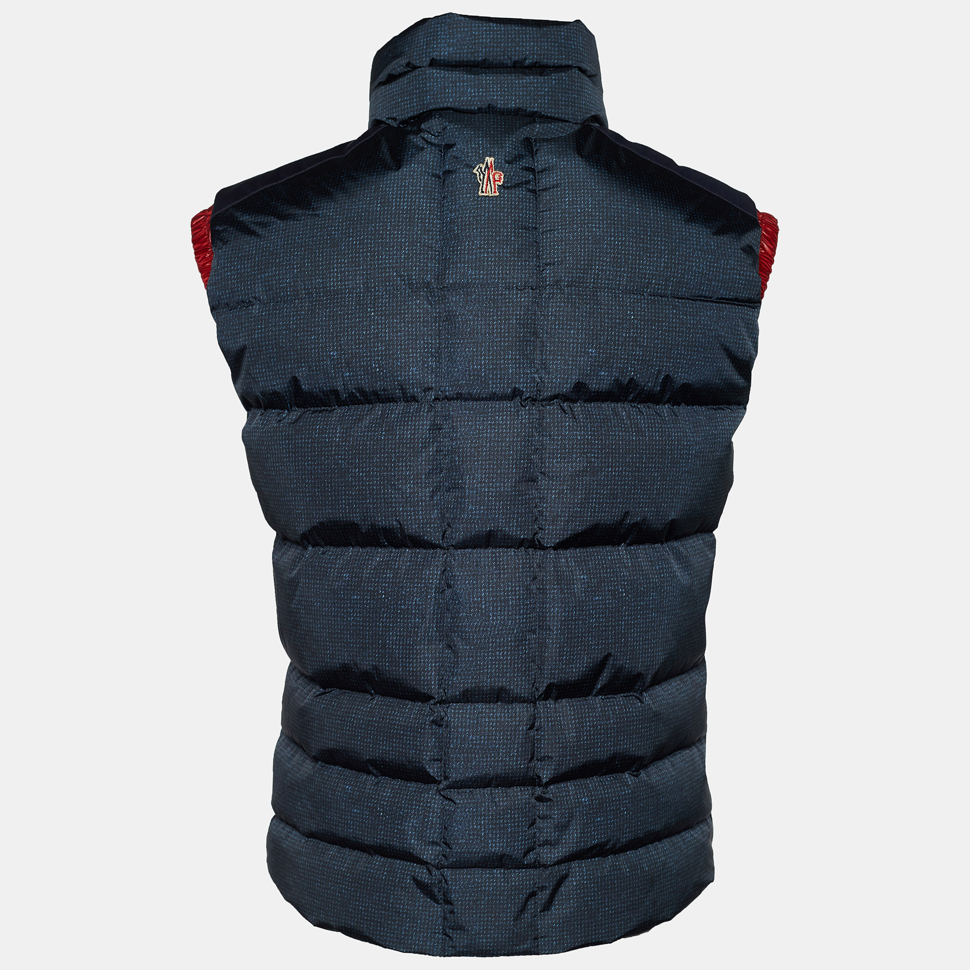 

Moncler Grenoble Printed & Down Quilted Kostemberg Vest, Navy blue