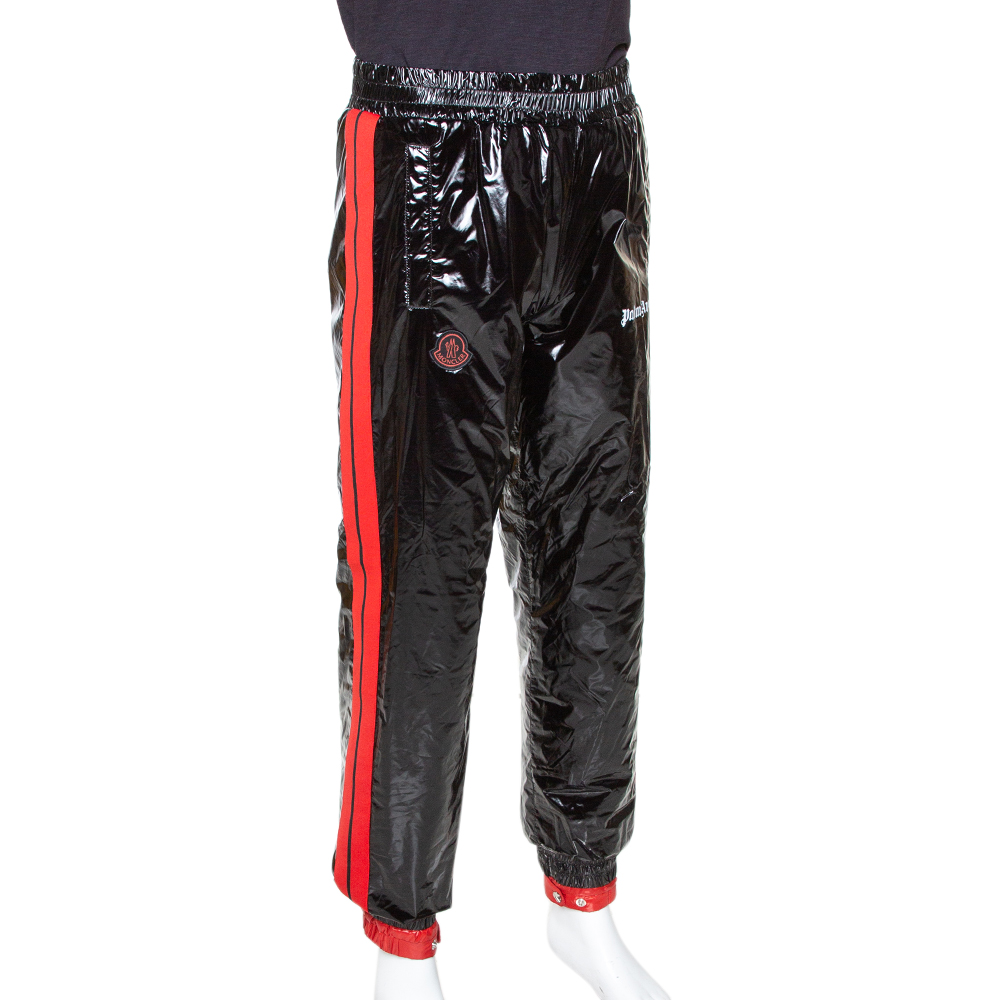 

Moncler X Palm Angels Black Synthetic Logo Accented Joggers