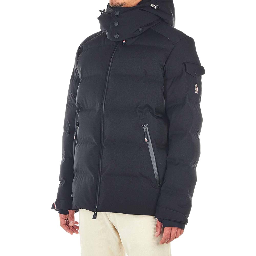 

Moncler Black Quilted Down Jacket "Montgetech" Size FR 2