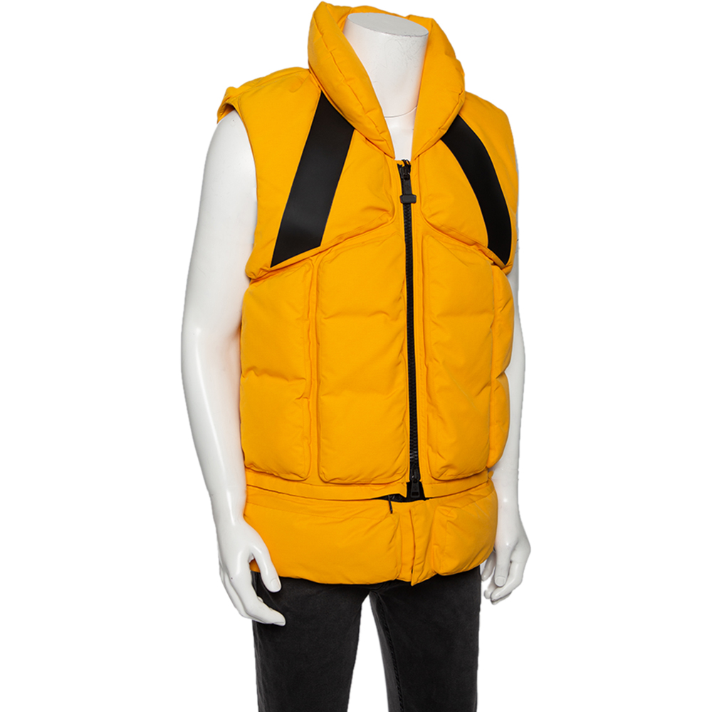 

Moncler x Off-White Yellow Synthetic Down Padded Giverny Gilet
