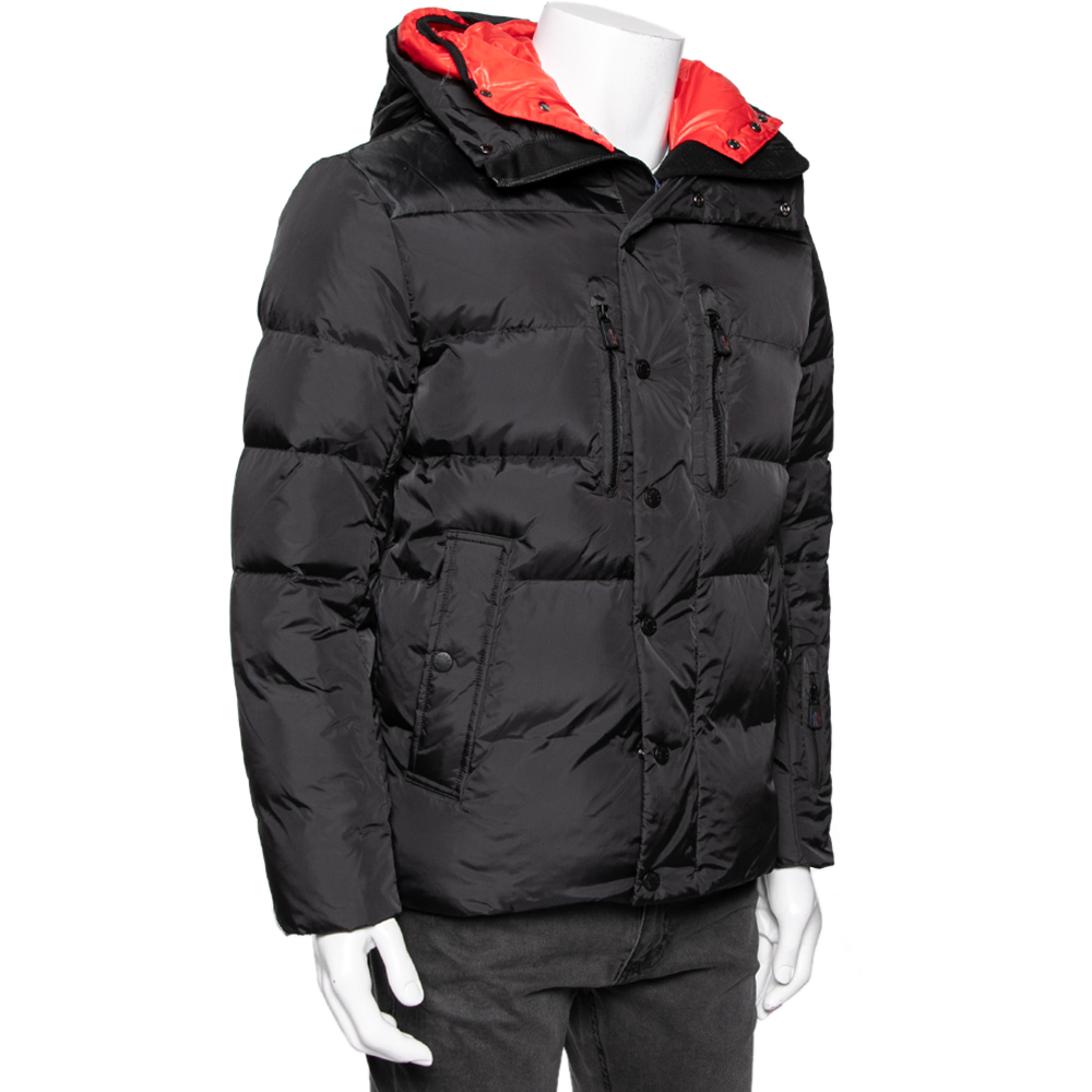 

Moncler Black Synthetic Hooded Rodenberg Jacket