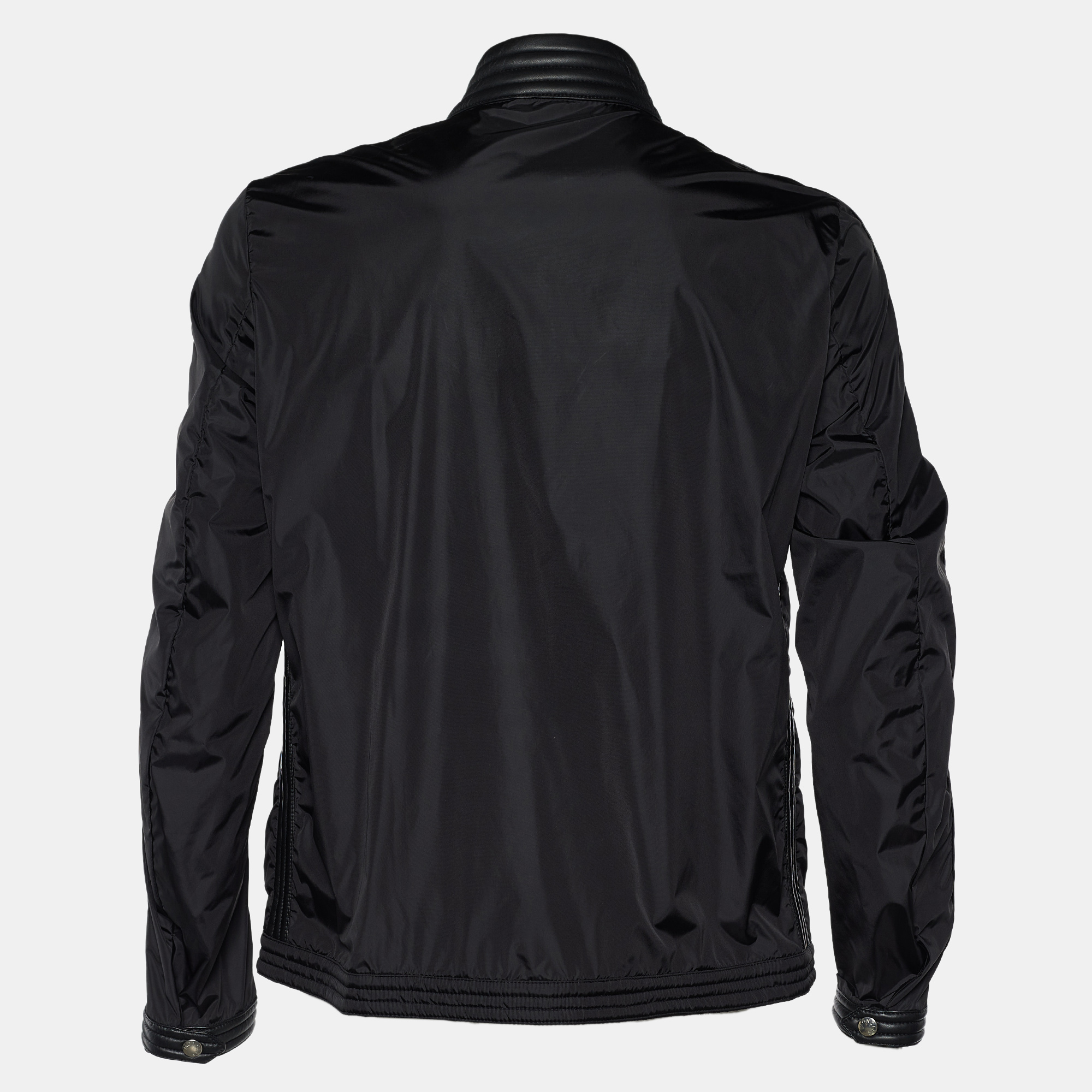 

Moncler Black Nylon Daquin Zip Up Jacket