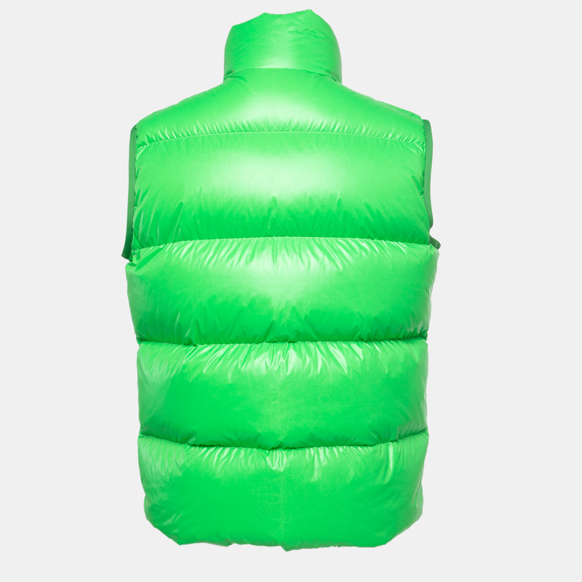 

Moncler Lime Green Quilted Puffer Vest