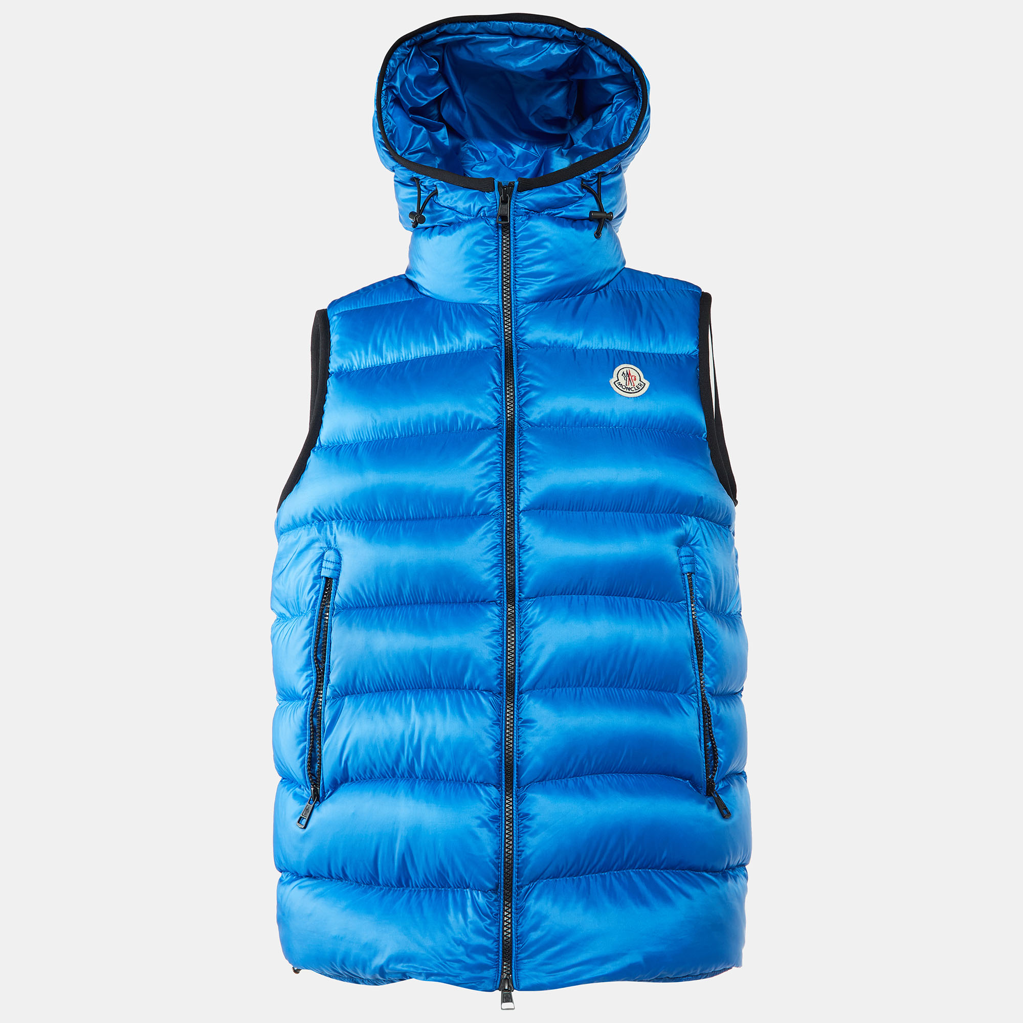 

Moncler Blue Nylon Ray Padded Gilet M