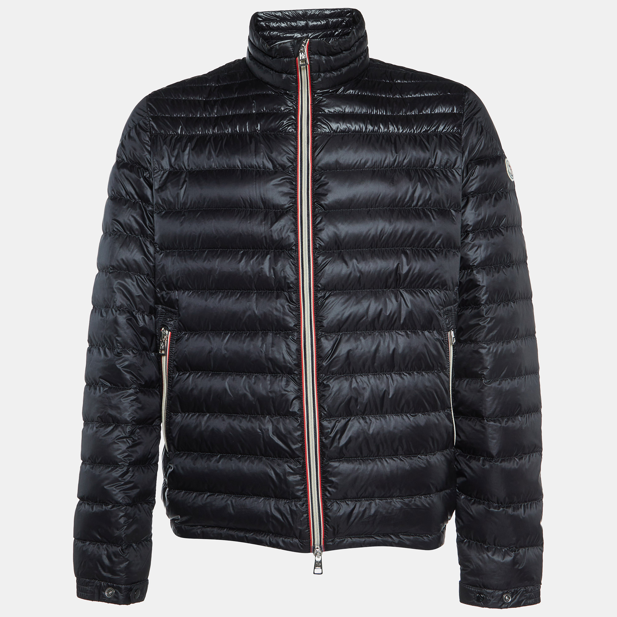 

Moncler Black Nylon Daniel Quilted Down Jacket XL