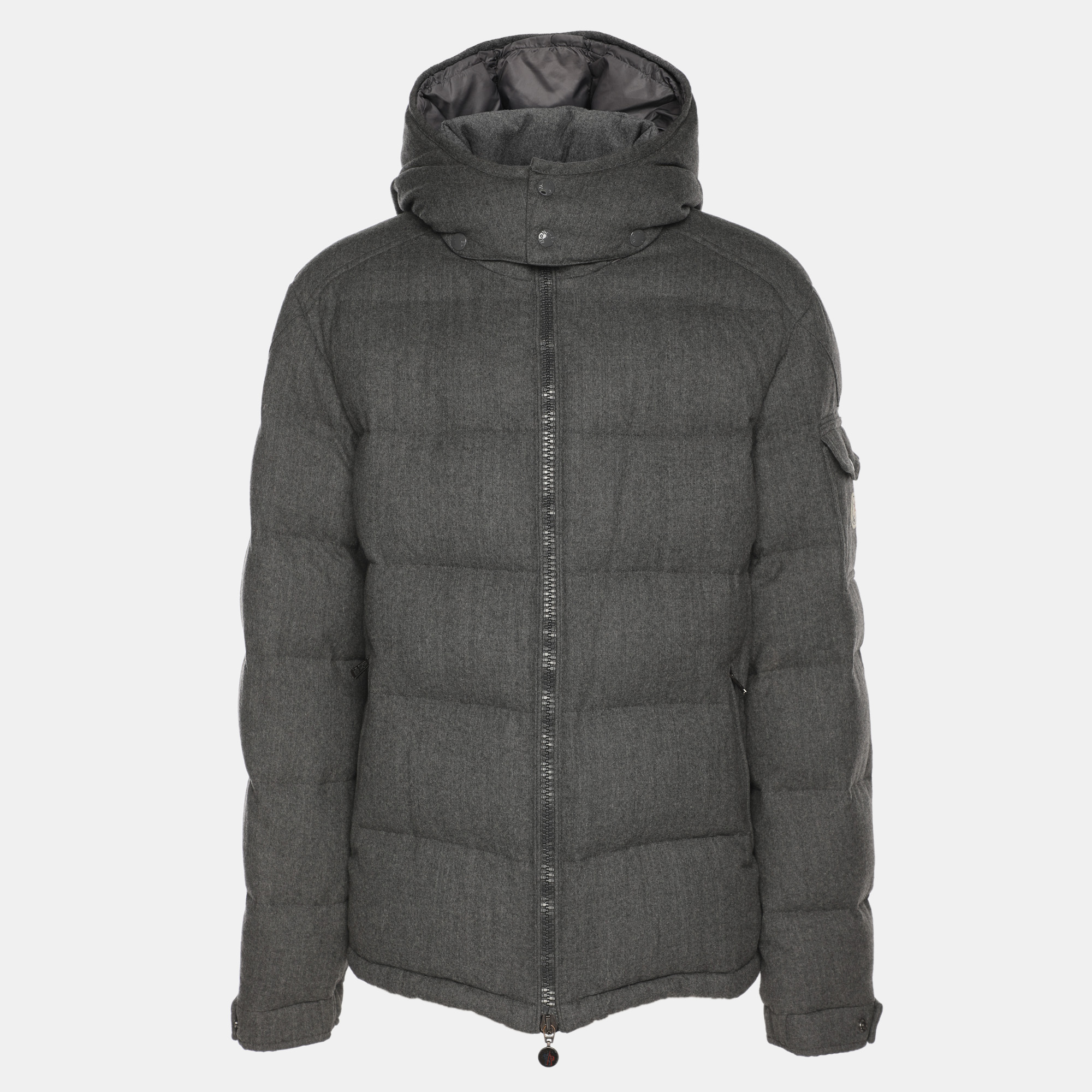 

Moncler Grey Wool Puffer Jacket XXL