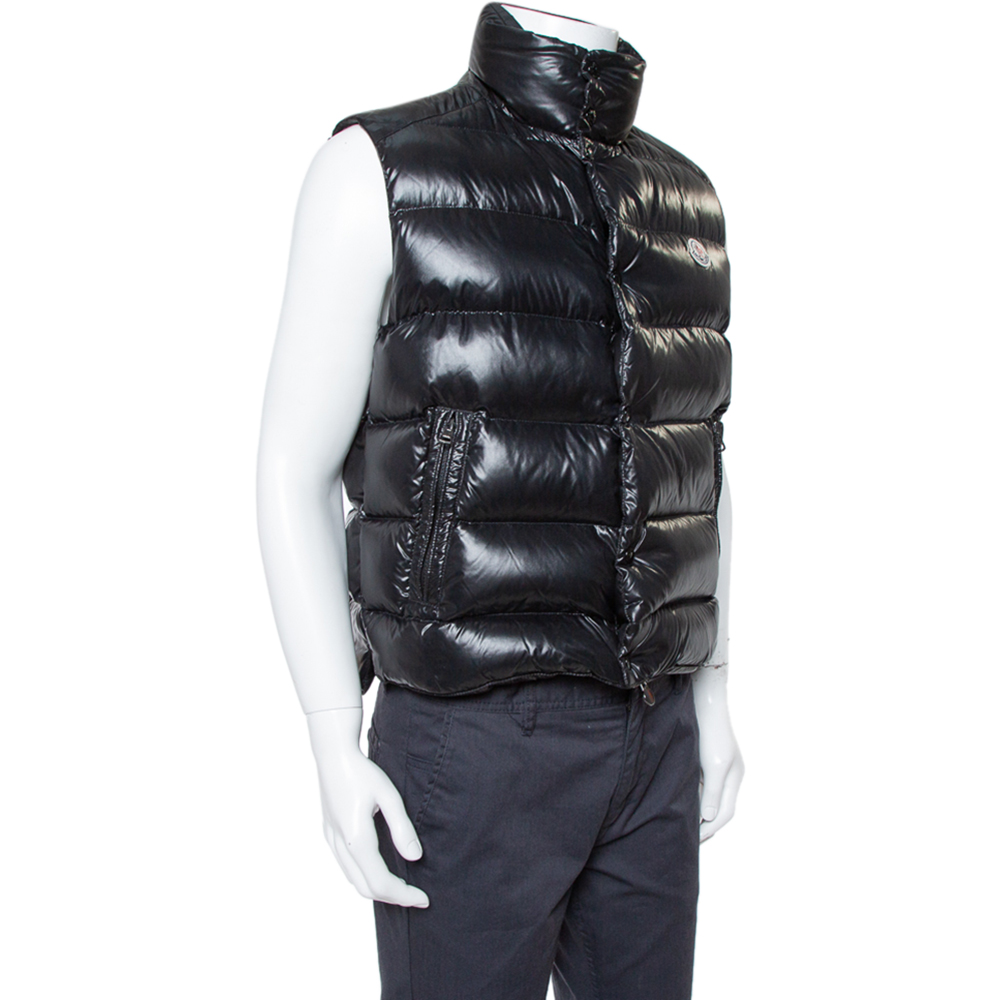 

Moncler Black Synthetic Sleeveless Puffer Jacket
