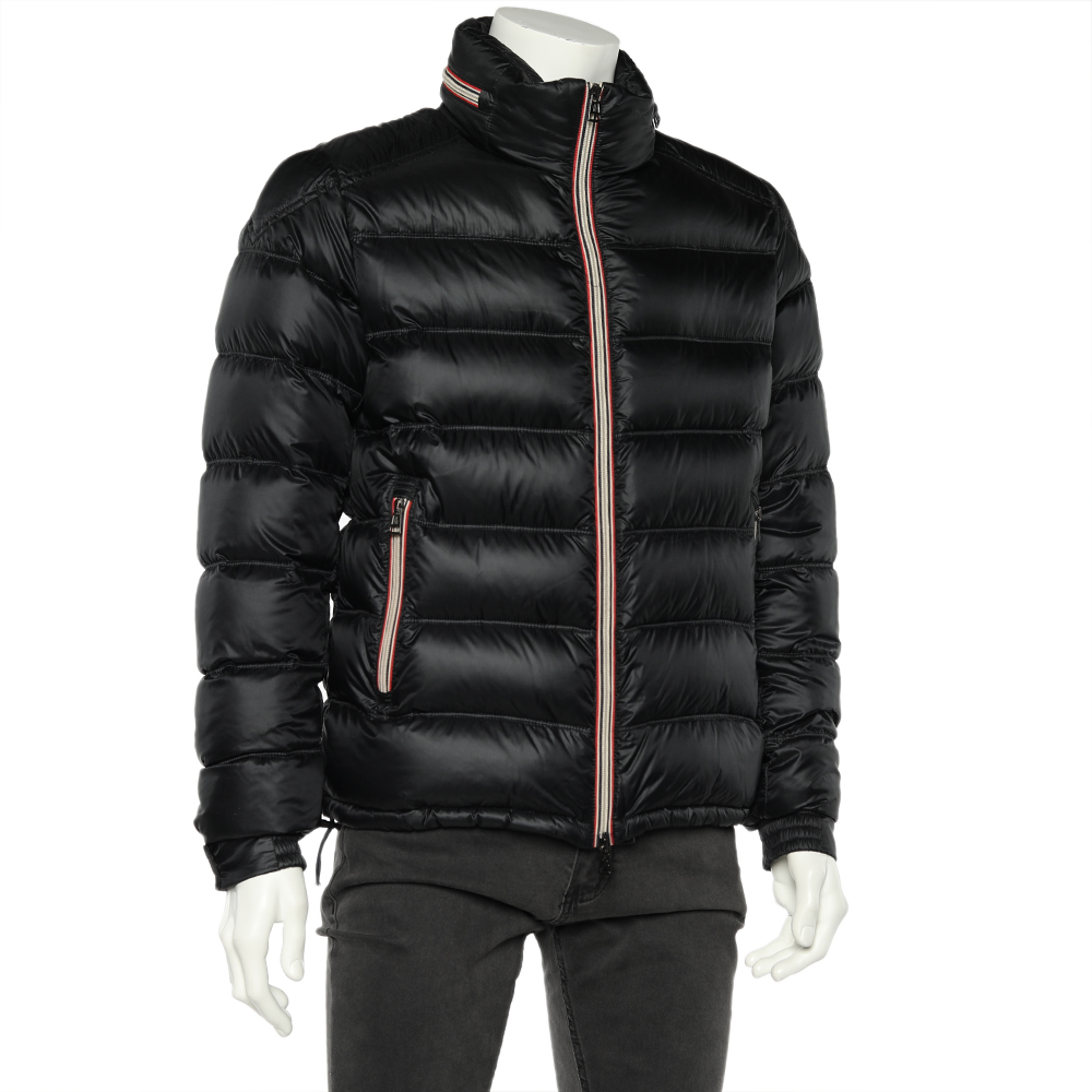 

Moncler Back Quilted Synthetic Gaston Puffer Jacket, Black