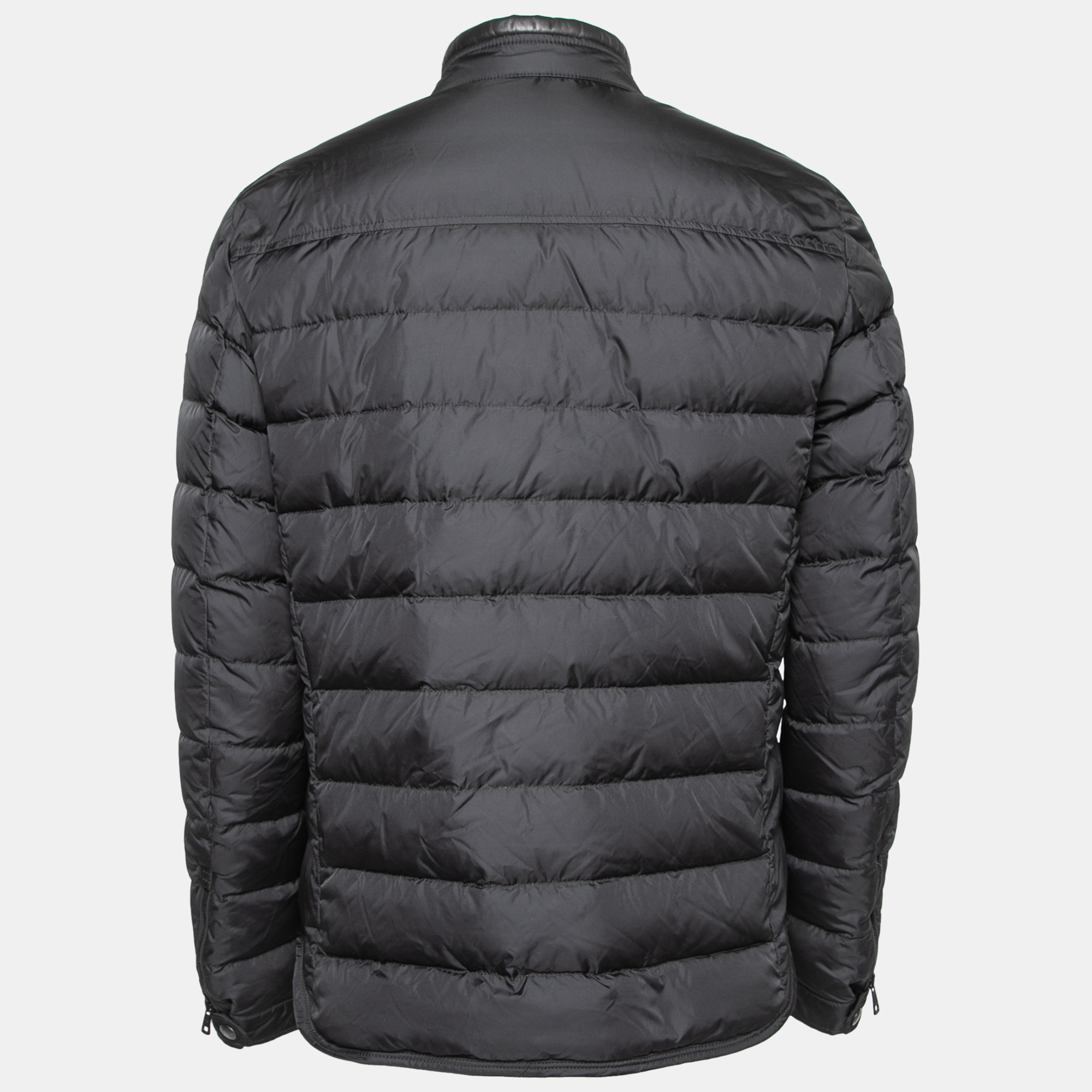 

Moncler Black Quilted Synthetic Puffer Jacket