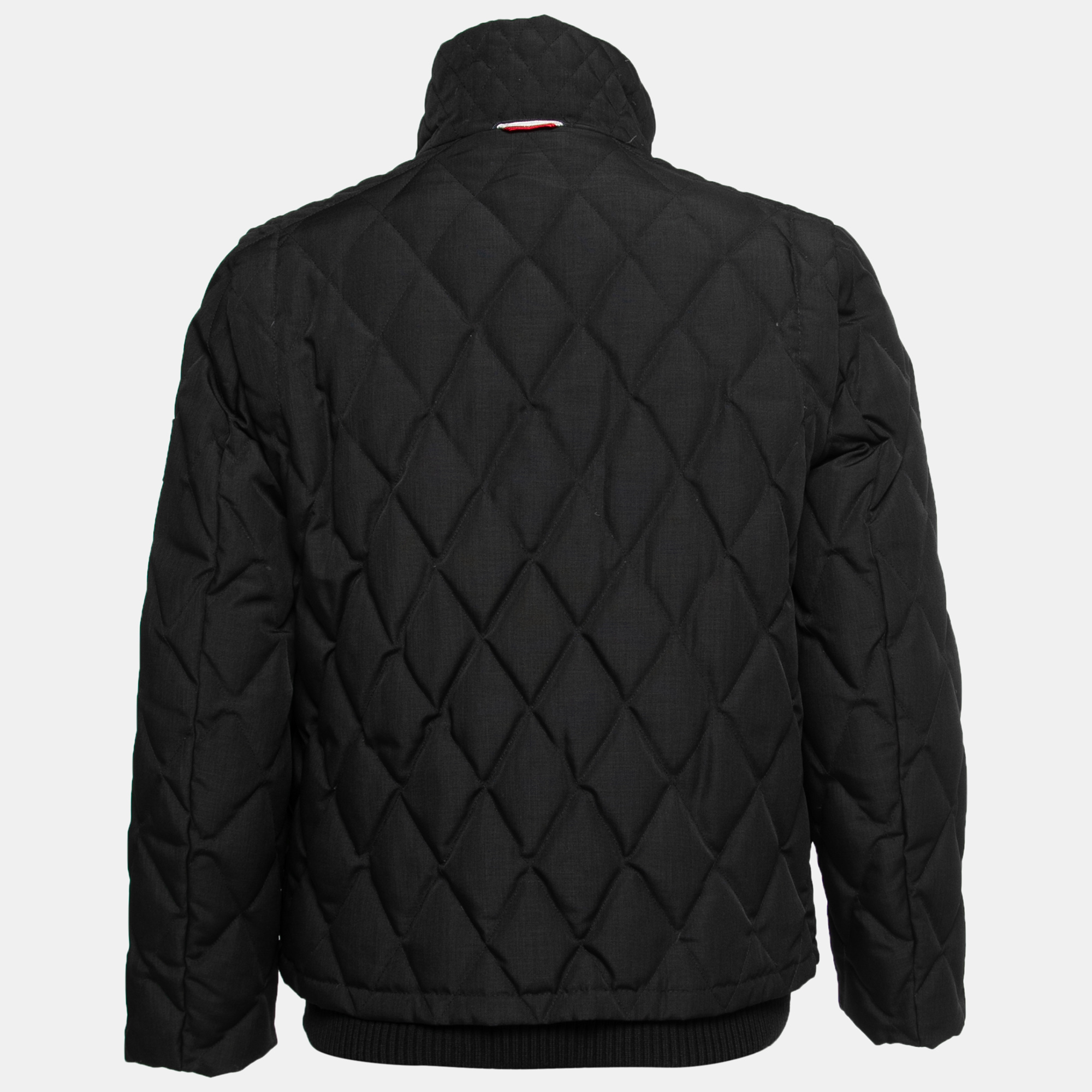 

Moncler Black Synthetic Diamond Quilted Down Jacket