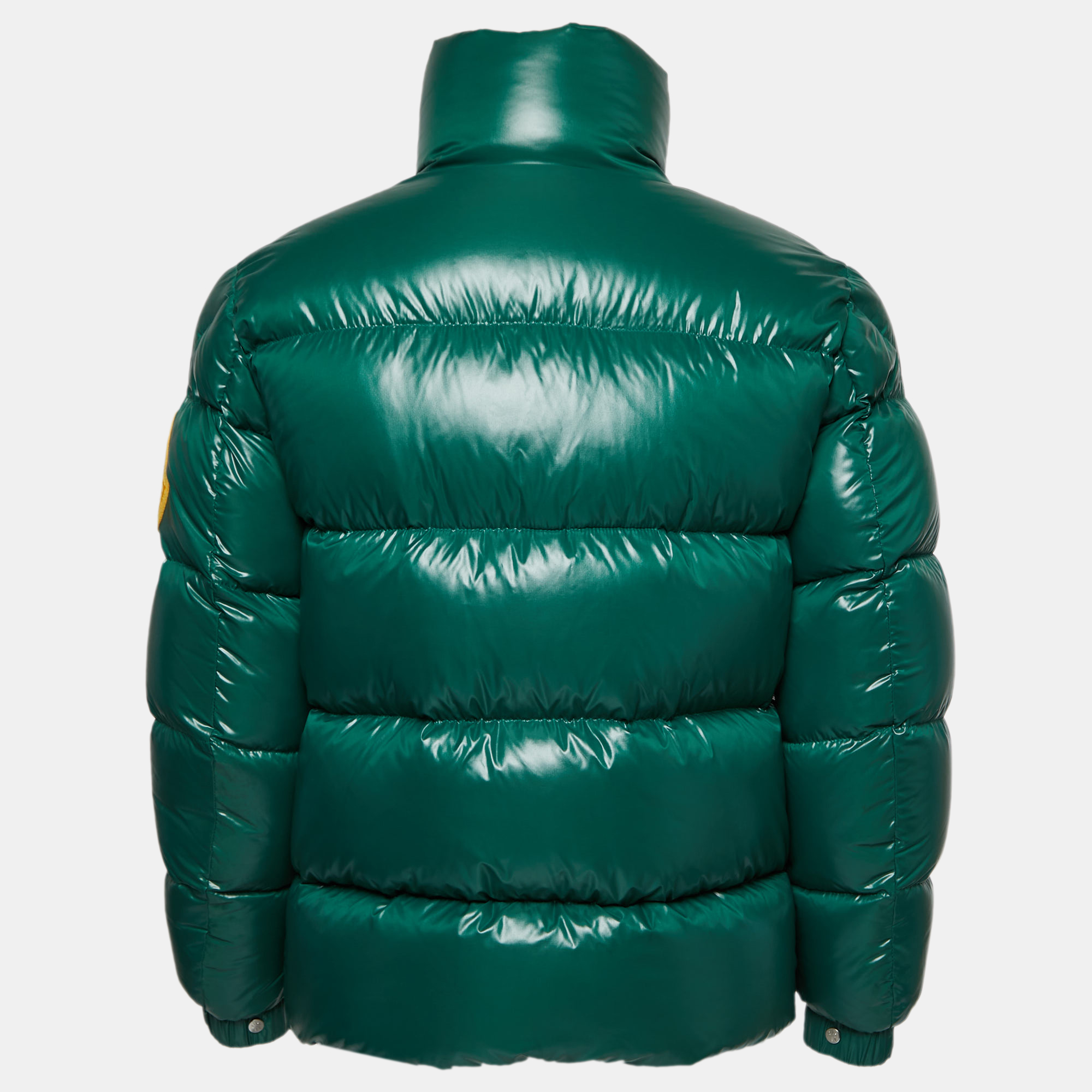 

Moncler Green Synthetic Puffer Down Jacket