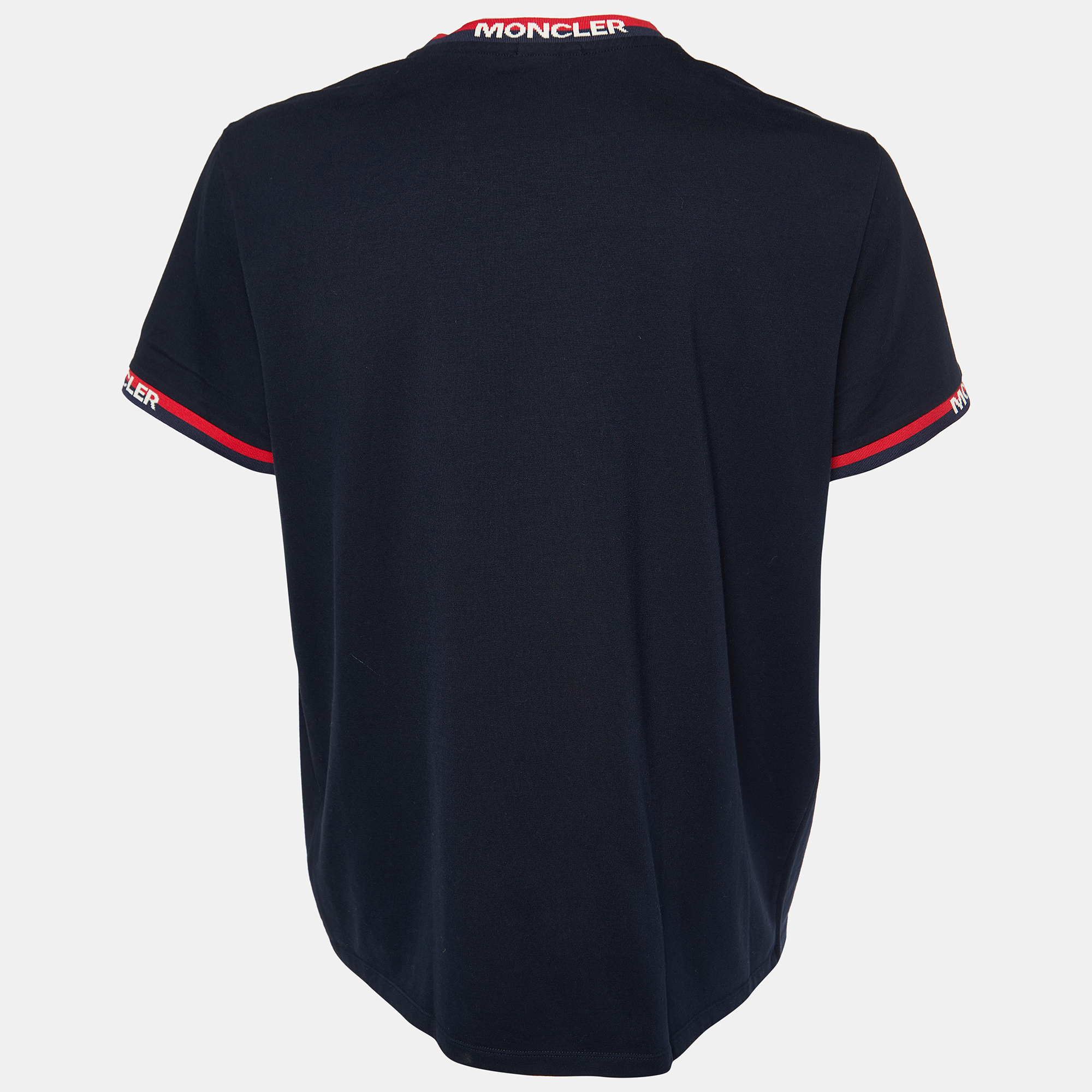 

Moncler Navy Blue Cotton Knit Crewneck T-Shirt 2XL