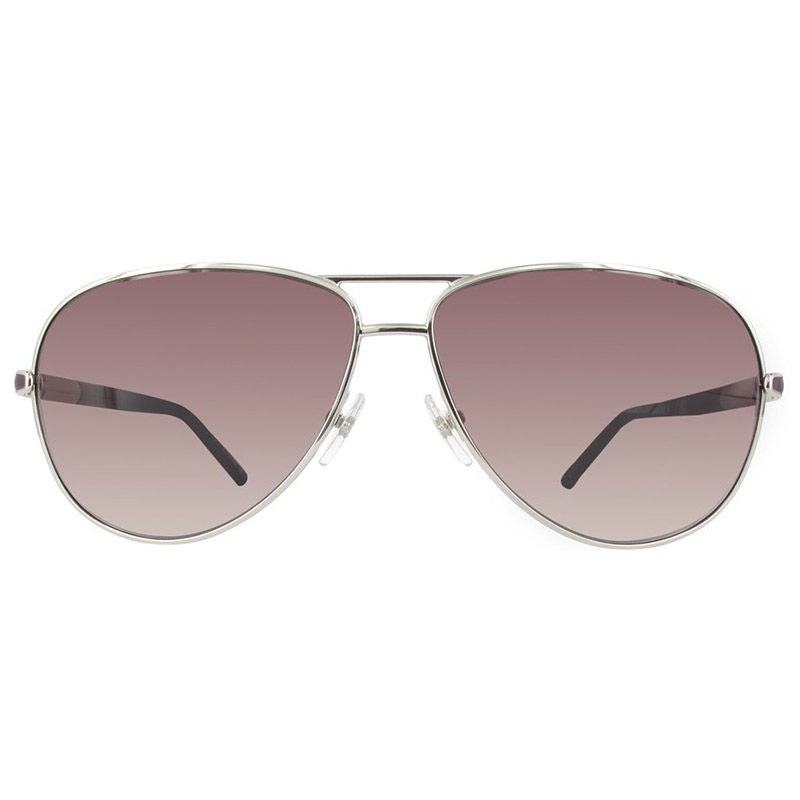Mont Blanc Shiny Rose Gold/Gradient Smoke MB521S Aviator Sunglasses