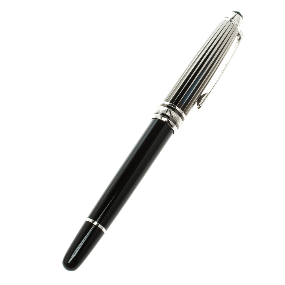 Pre Owned Montblanc Meisterstuck Black Solitaire Doue LeGrand Fountain Pen
