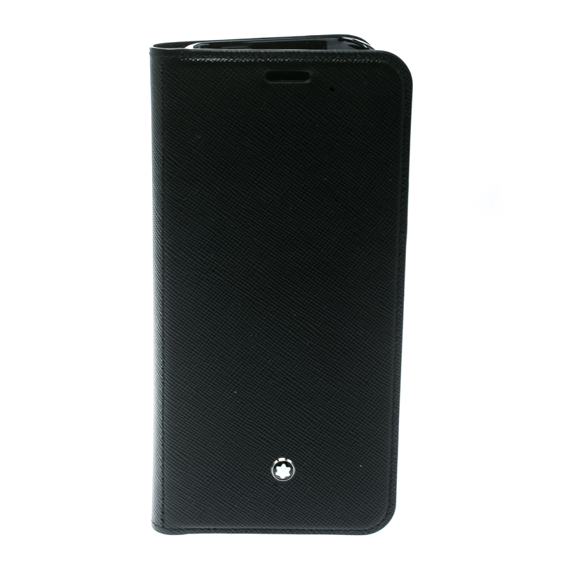 Pre Owned Montblanc Black Leather Flipside Samsung S8 Edge Case