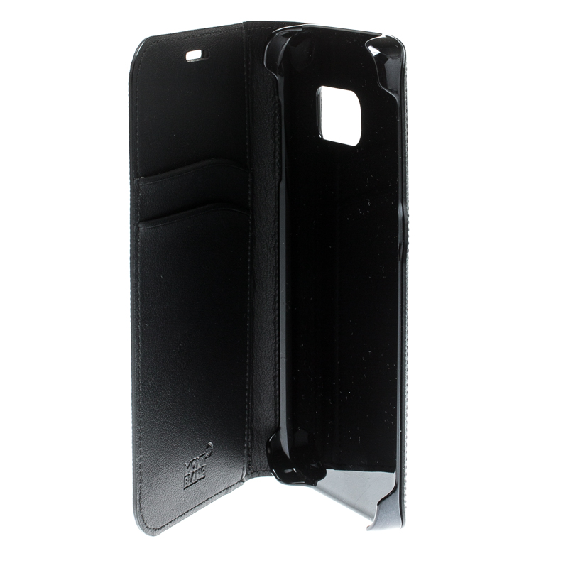 

Montblanc Black Leather Flipside Samsung S7 Case