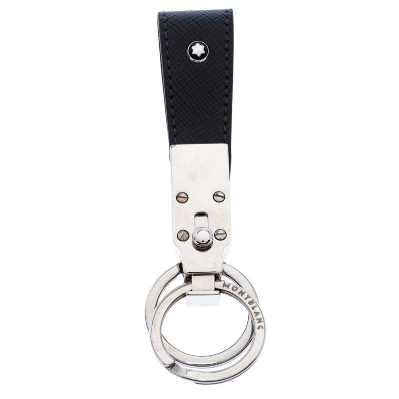 Montblanc Black Leather Sartorial Fob Loop Key Chain Montblanc | The ...