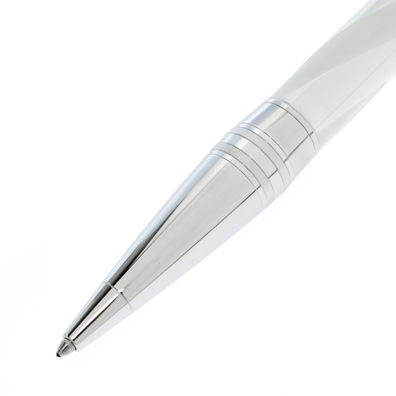 

Montblanc StarWalker White Ceramic Doué Silver Tone Ballpoint Pen