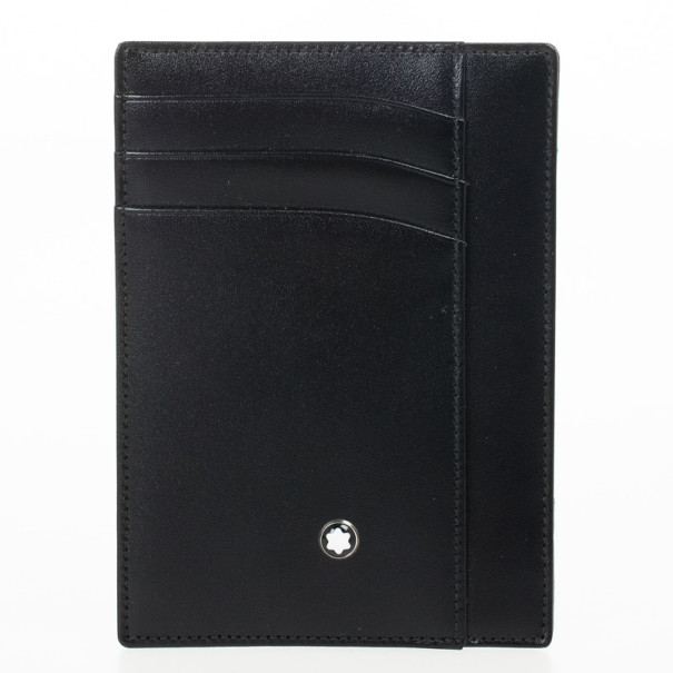 Pre Owned Montblanc Black Meisterstuck Card Holder