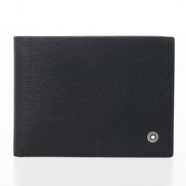 Pre Owned MontBlanc Black Leather Westside Wallet