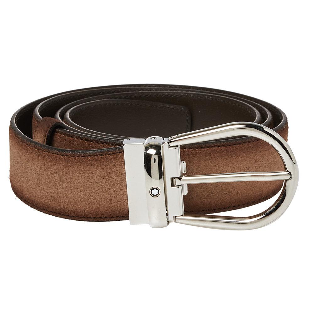 

Montblanc Ombre Beige Suede Casual Line Buckle Belt