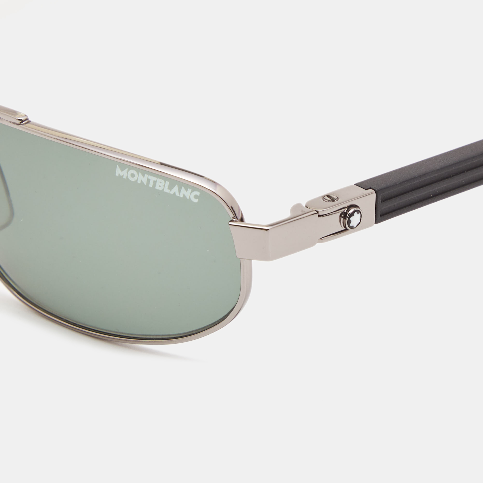 

Montblanc Black/Silver MB0033S Aviator Sunglasses