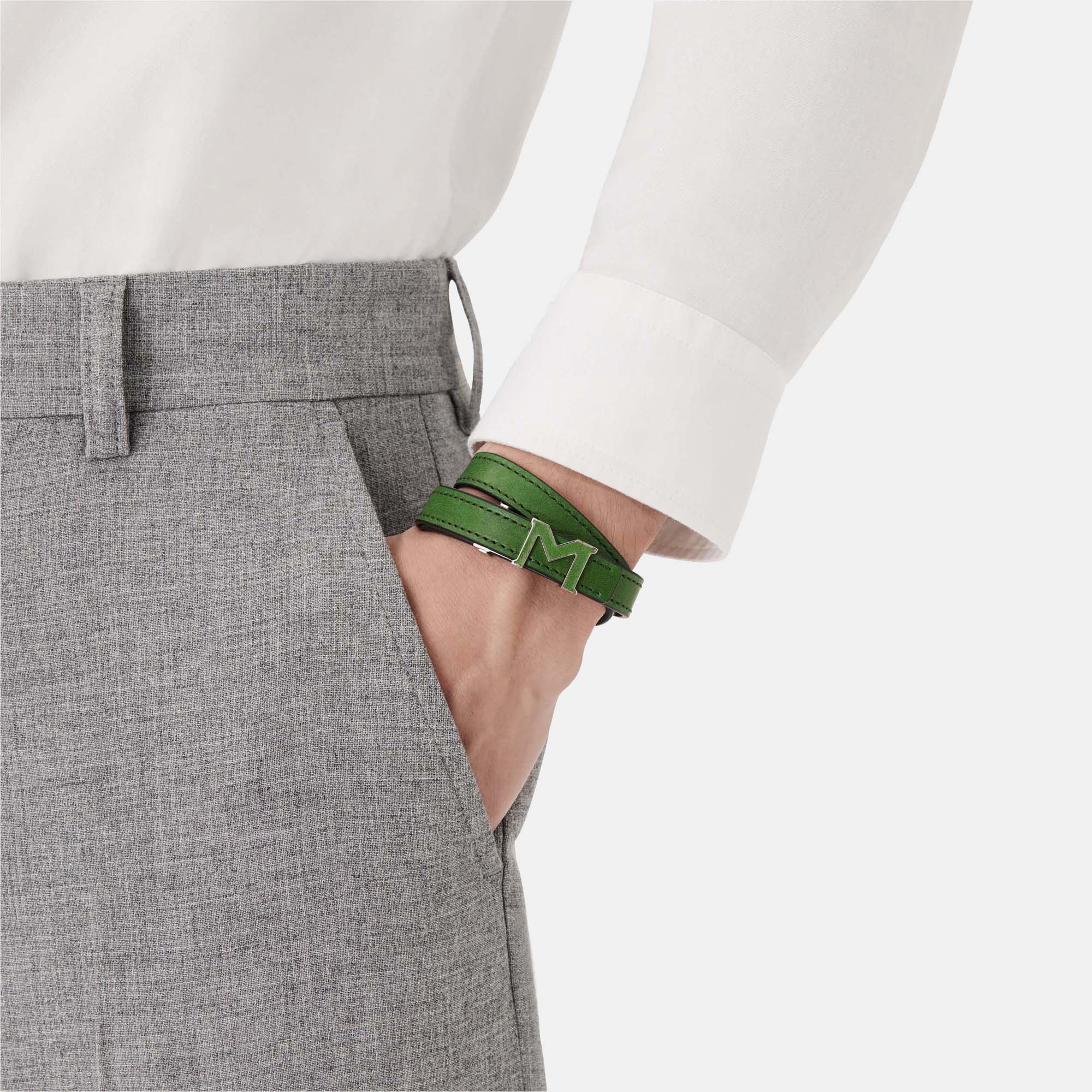

Montblanc Green Leather MB129502 Bracelets