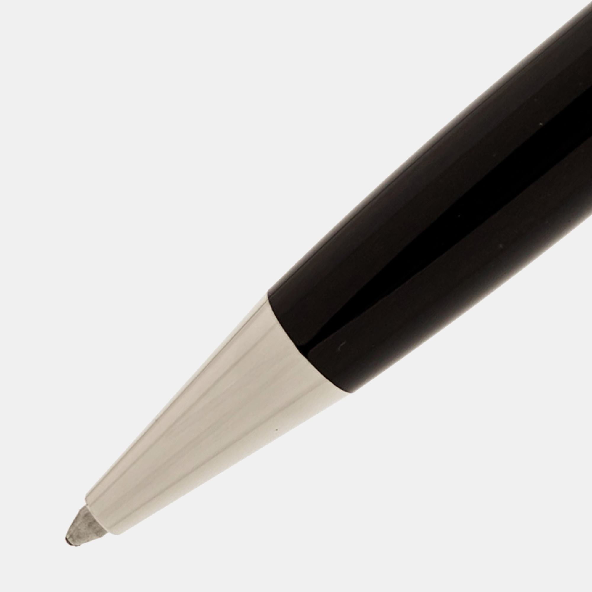 

Montblanc Black Meisterstuck Resin Silver Tone Ballpoint Pen