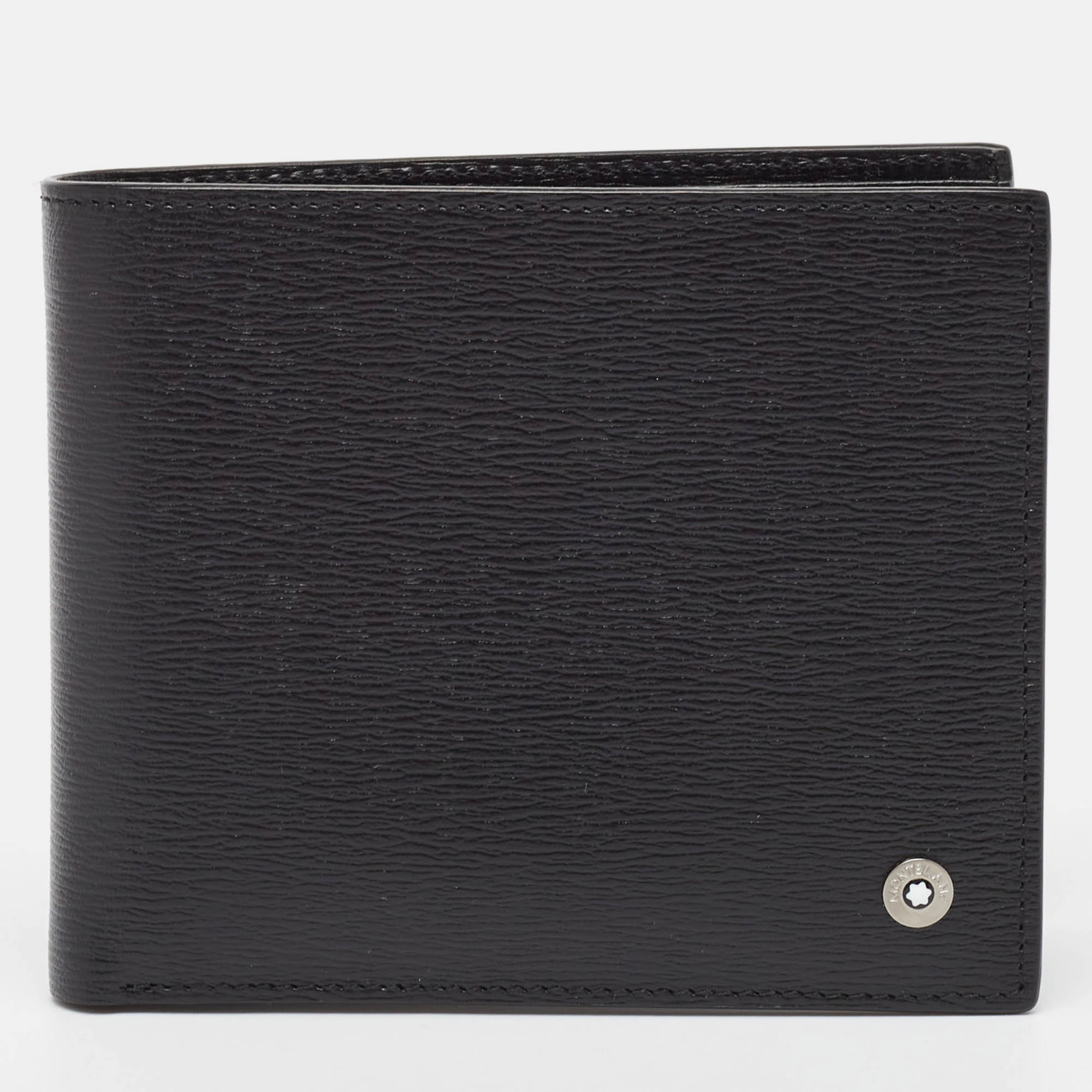 

Montblanc Black Leather Westside 8CC Bifold Wallet