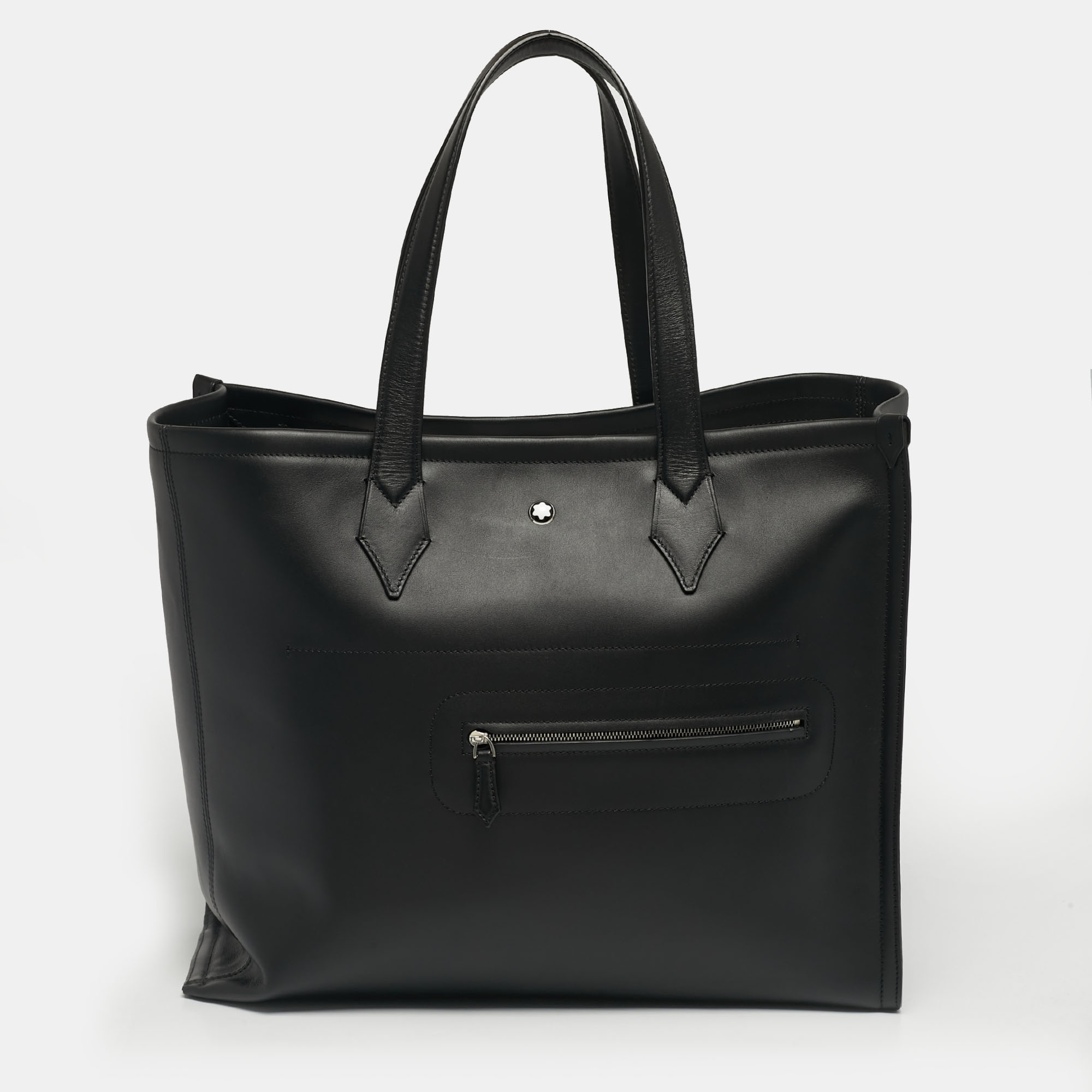 

Montblanc Black Leather Meisterstuck Soft Tote