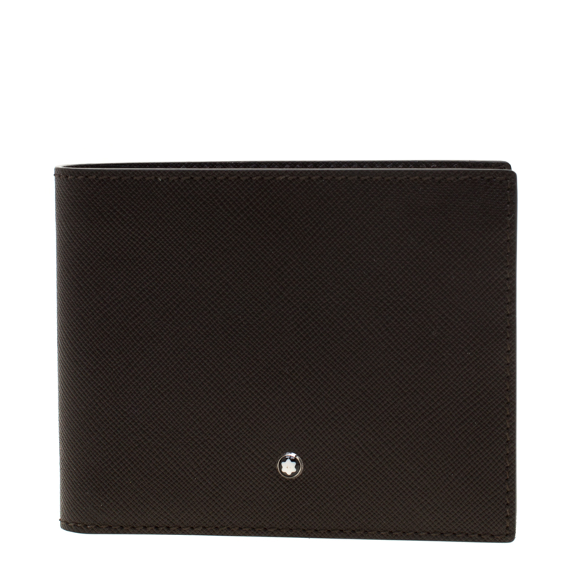Montblanc Dark Brown Leather Bifold Wallet