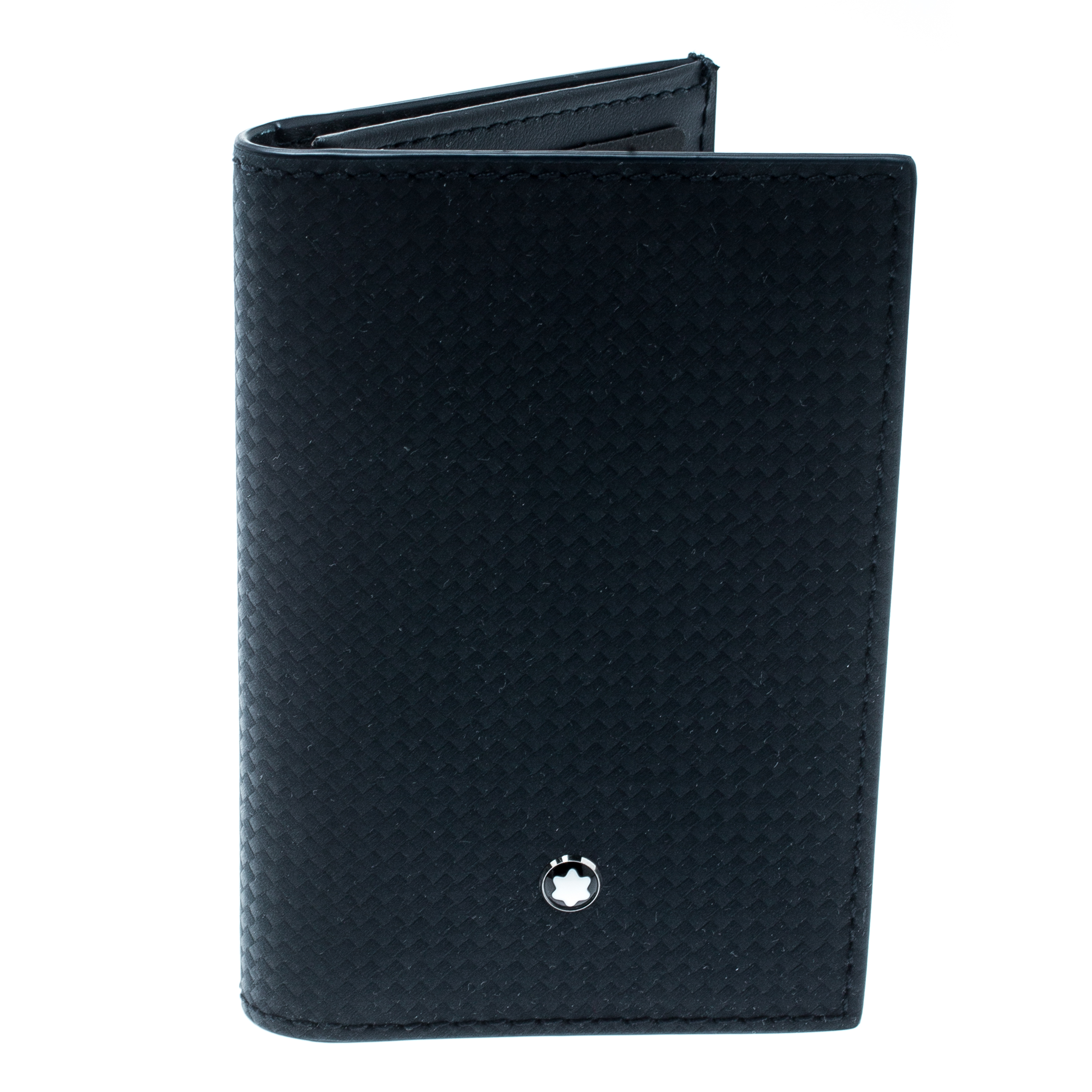 Buy Montblanc Navy Blue Leather Extreme Business Card Holder At Best Price