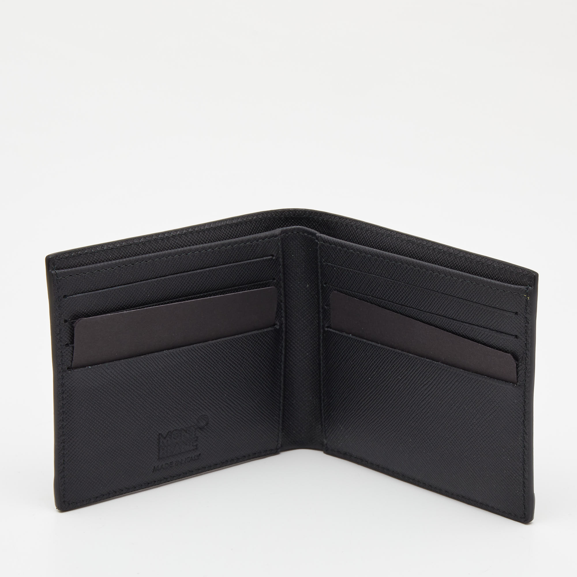 

Montblanc Black Signature Coated Canvas and Leather Business Bifold Wallet