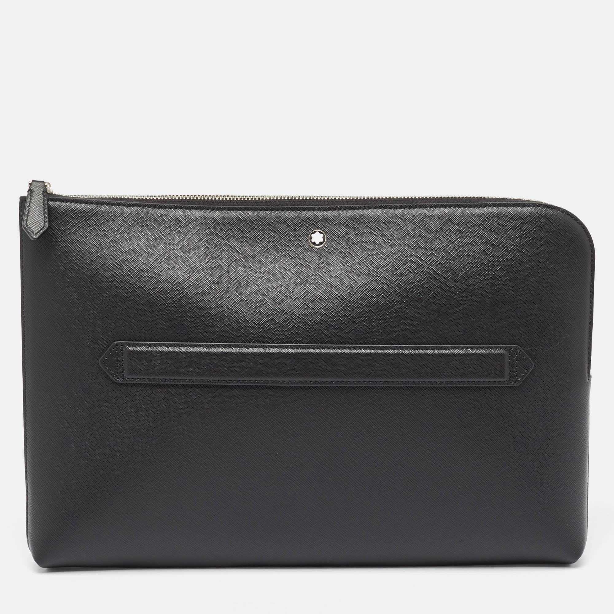 

Montblanc Black Leather Meisterstuck Zip Pouch