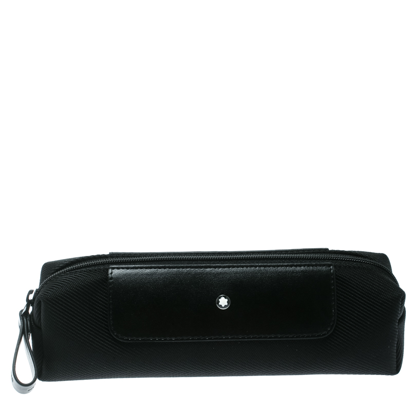 Pre Owned Montblanc Black Fabric Meisterstuck Pen Pouch