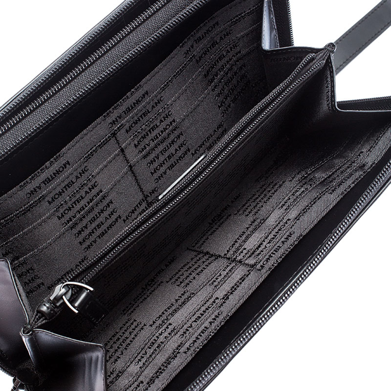 

Montblanc Black Nylon and Leather Nightflight Travel Organizer