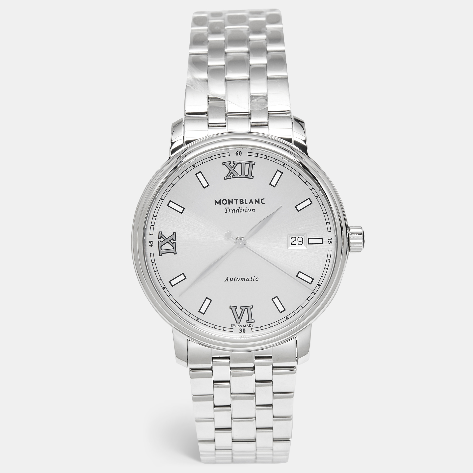 

Montblanc Silver Dial Stainless Steel Tradition